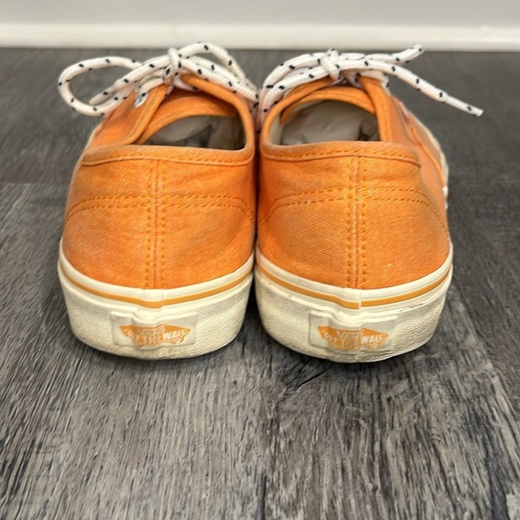 VANS J.Crew x Authentic 'Washed - Bright Orange' - 10 - Picture 7 of 9